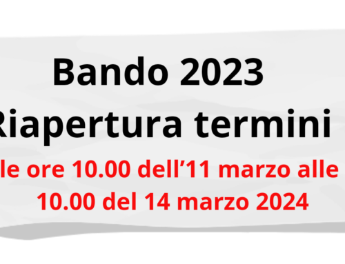 Bando Servizio Civile Universale 2023: RIAPERTURA BANDO